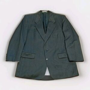 Yves Saint Laurent YSL Wool Blazer Black Mens 44R* Designer Jacket Vintage Coat‎